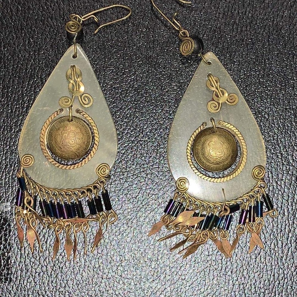 Antique estate peru earings